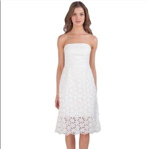 NWT white lace dress. Badgley Mischka!